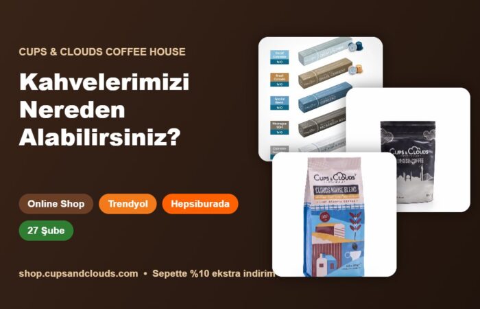 Cups & Clouds kahve nereden alınır: online shop, Trendyol, Hepsiburada ve şubeler